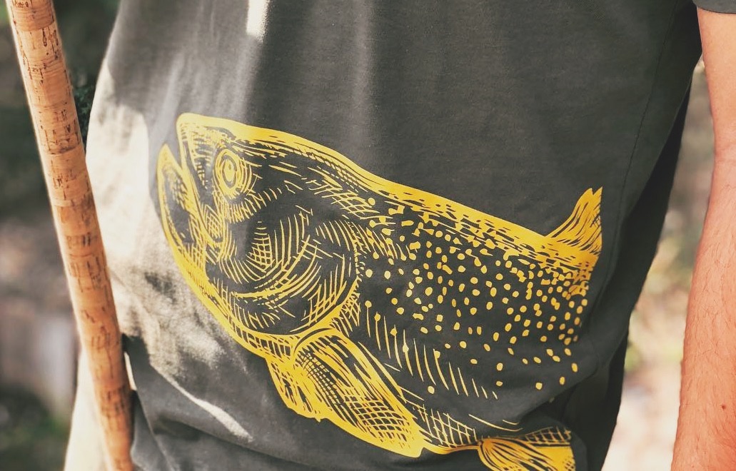 Rybárske tričko pstruh Slovenskí rybári
